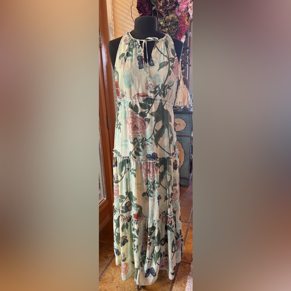 Anthropologie Maeve Floral Maxi Dress